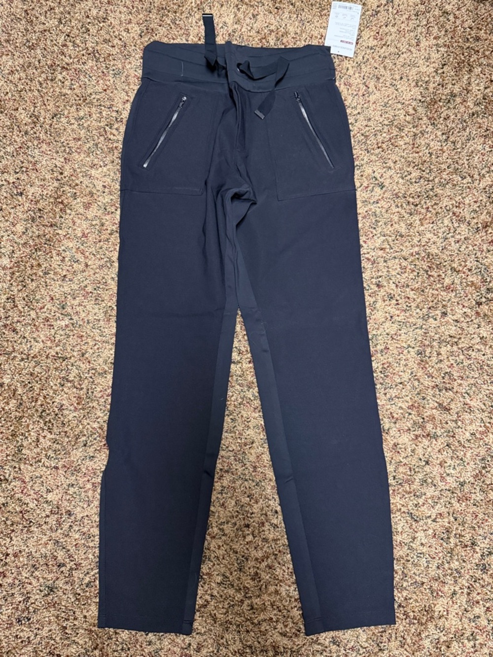 Athleta Black High-Rise Zip-Pocket Performance Leggings